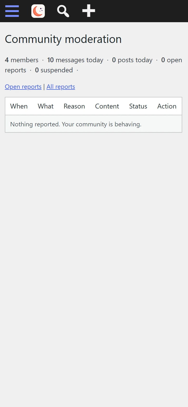Handle reports from your WordPress dashboard