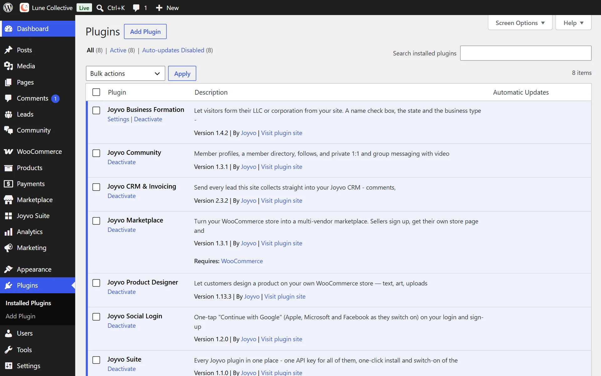 Installs and switches on like every other WordPress plugin