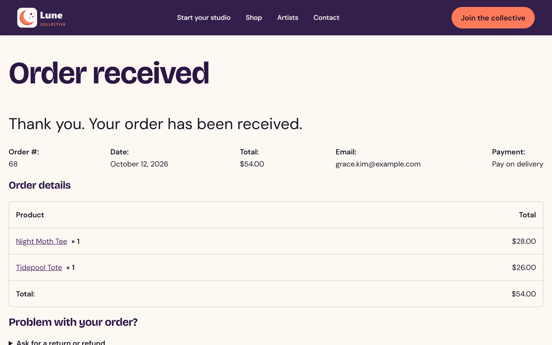 Someone buys from your WooCommerce shop