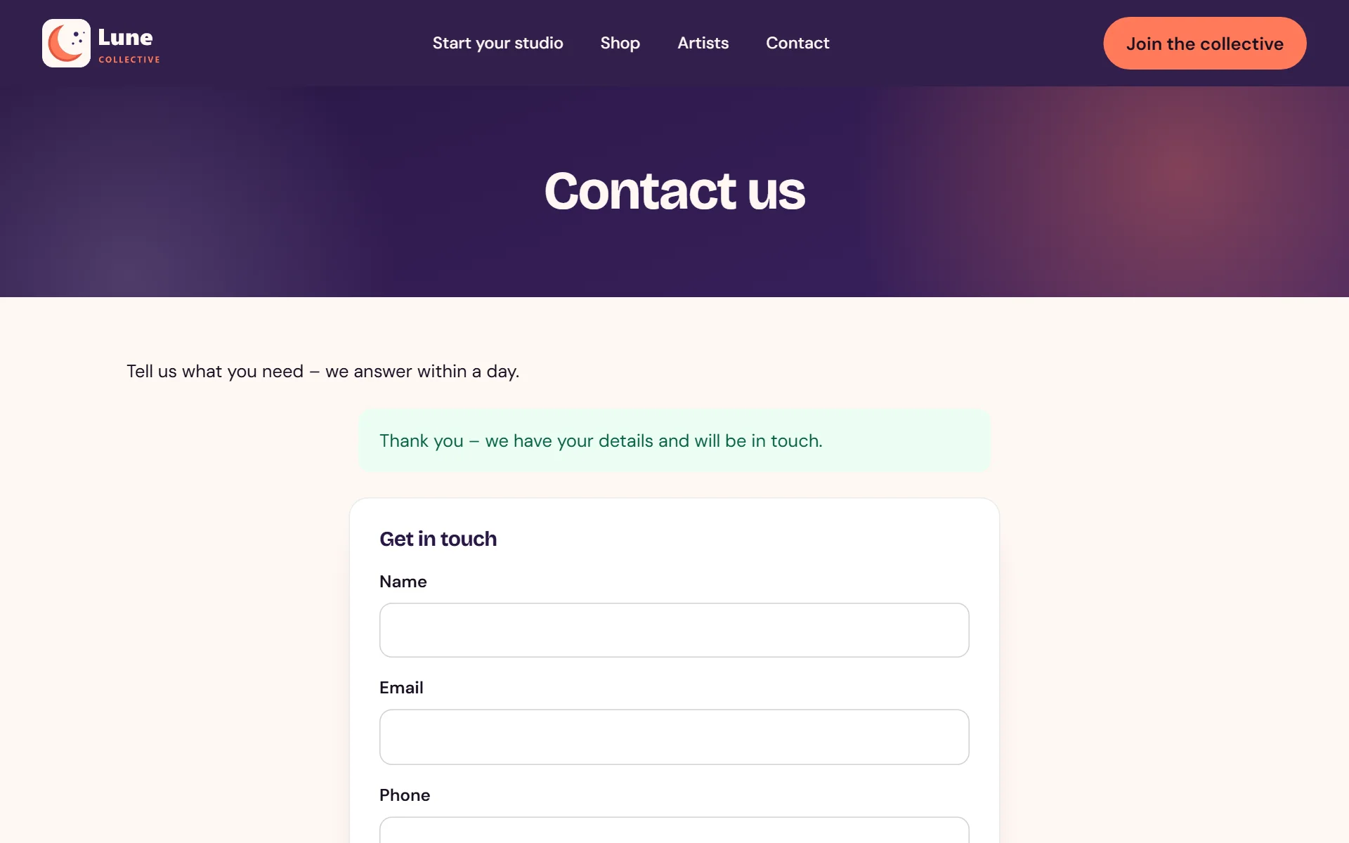 Hit send - it's in your CRM straight away