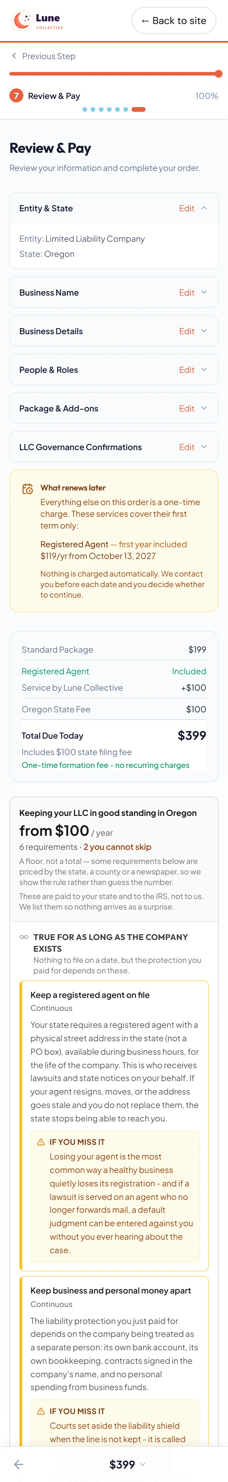 Look it all over before paying