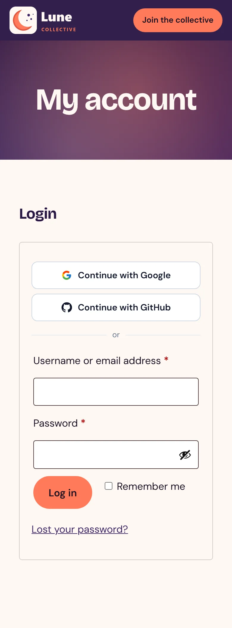 One-tap login on the WooCommerce account page