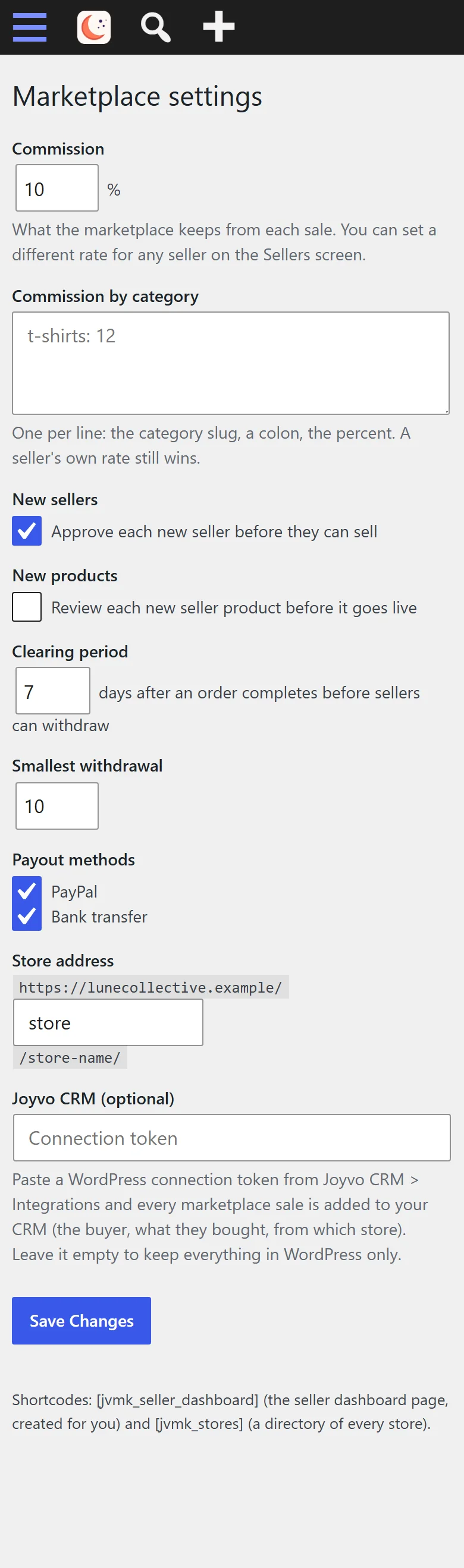 Set your commission, approvals and payout rules