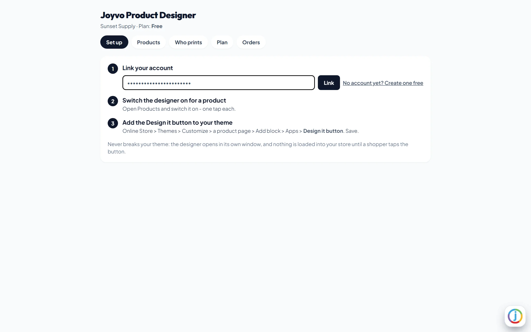 Link your account with one key