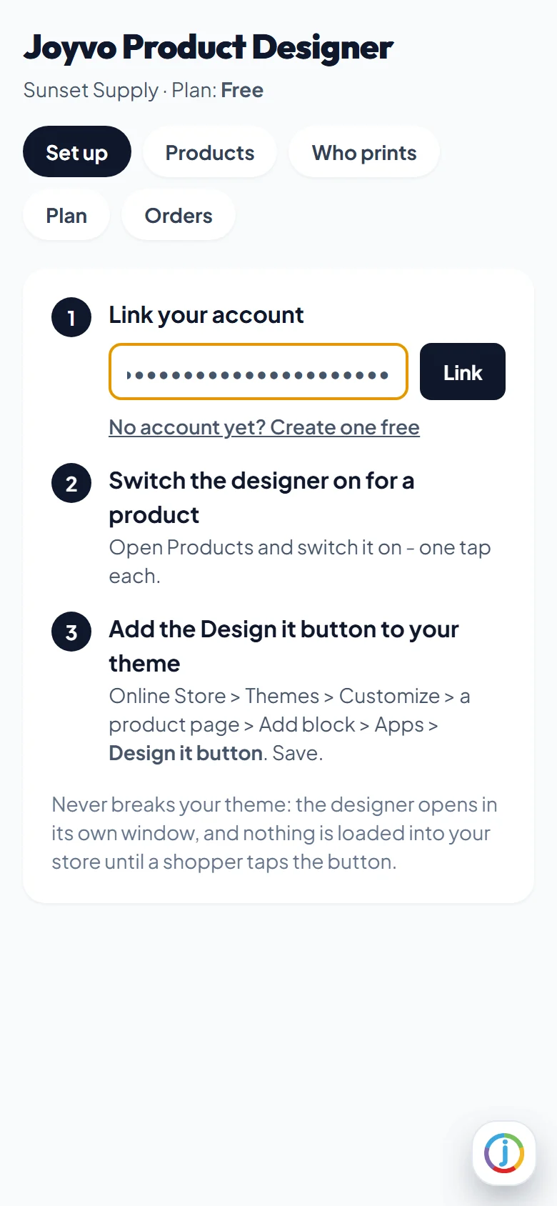 Link your account with one key
